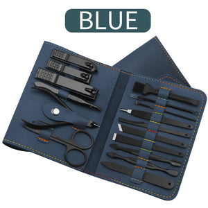 16-Piece Manicure & Pedicure Grooming Kit – Nail Clippers, Trimmers & Ear Pick with Travel Case