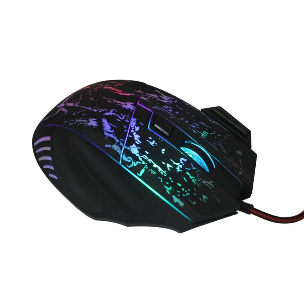 Ergonomic Computer Gaming Mouse – High-Precision Sensor, Customizable Buttons, RGB Lighting for Ultimate Gaming Performance