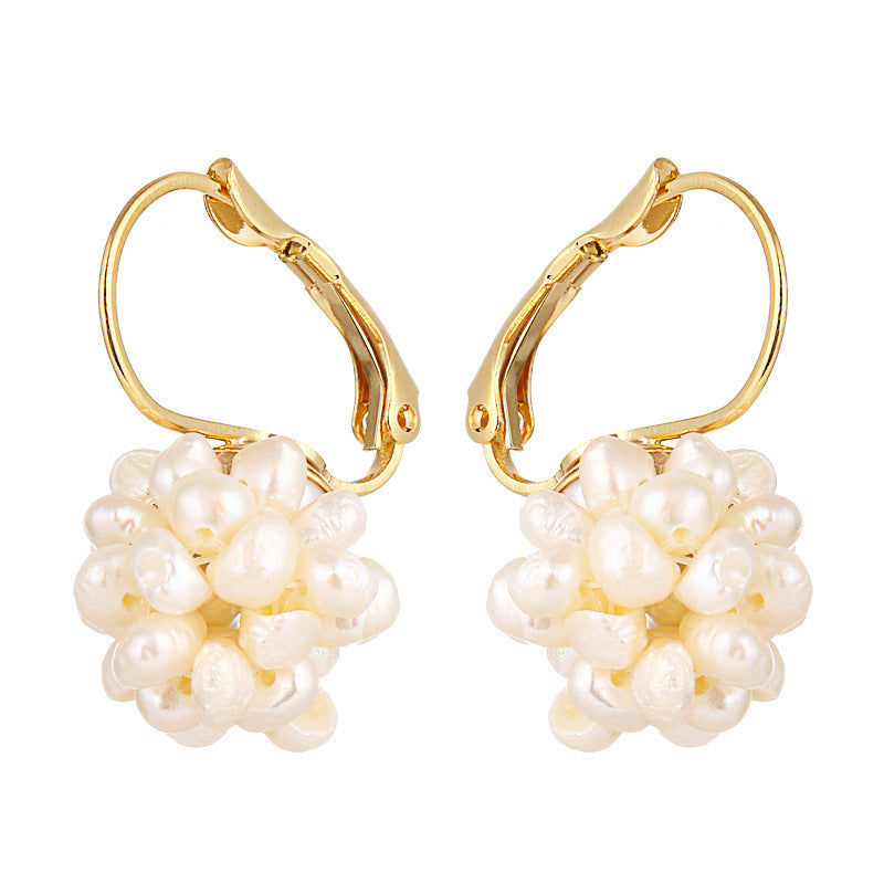 Minimalist 14K Gold Natural Pearl Earrings – Elegant & Timeless Jewelry