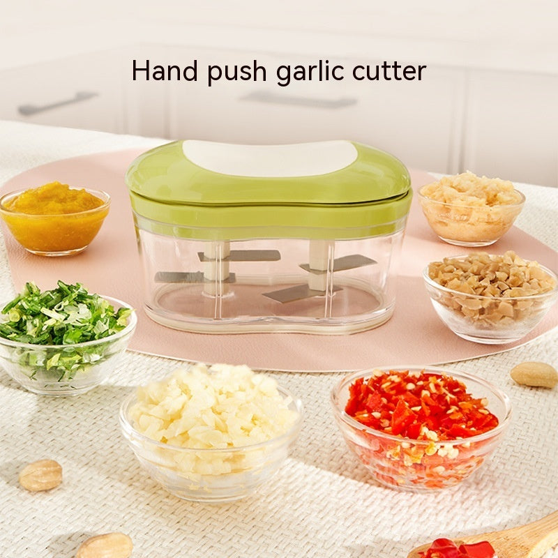 Household Garlic Crusher – Manual Hand-Push Mincer & Chopper