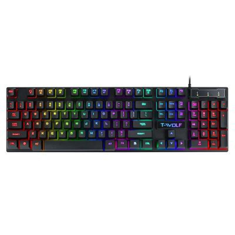 Gaming USB Luminous Wired Keyboard – Floating Key Design, RGB Backlit, High-Precision Manipulator for Ultimate Gaming Experience