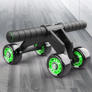 Four-Wheeled Abdominal Roller - Home Exercise Equipment for Core Strength & Ab Muscle Fitness