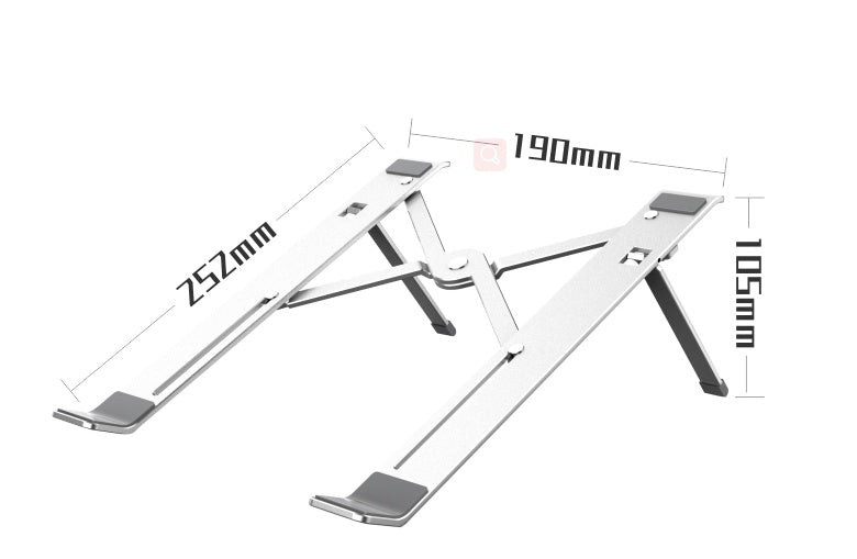 Portable Adjustable Laptop Stand with Cooling – Ergonomic & Foldable