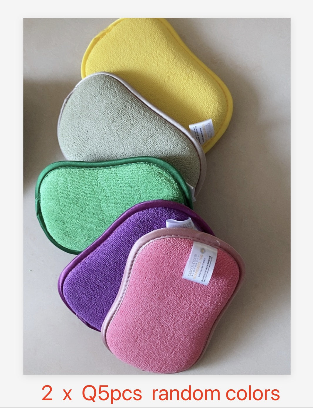 Magic Microfiber Dual-Action Scrubbing Sponge – Deep Clean with Ease!