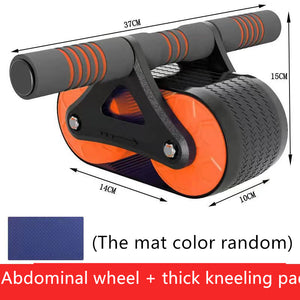 Double Wheel Abdominal Roller - Automatic Rebound Ab Wheel for Men & Women - Waist Trainer for Gym & Home Workouts