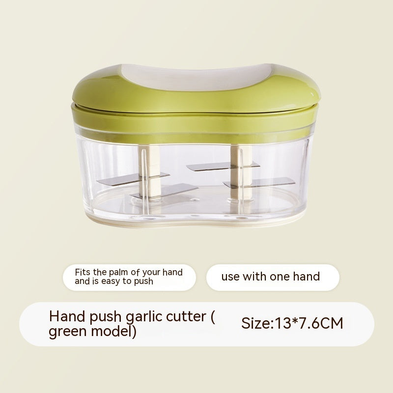 Household Garlic Crusher – Manual Hand-Push Mincer & Chopper