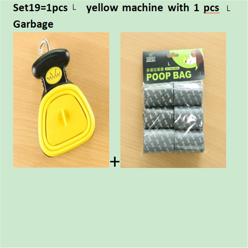 Foldable Dog Pooper Scooper – Portable Waste Picker with Decomposable Bags