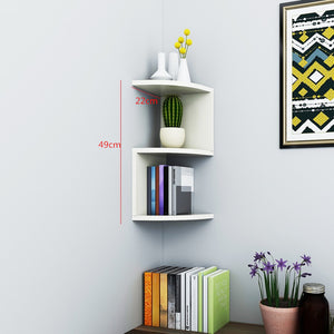 Corner Wall Shelf – Storage Rack & Living Room Bookshelf Decoration