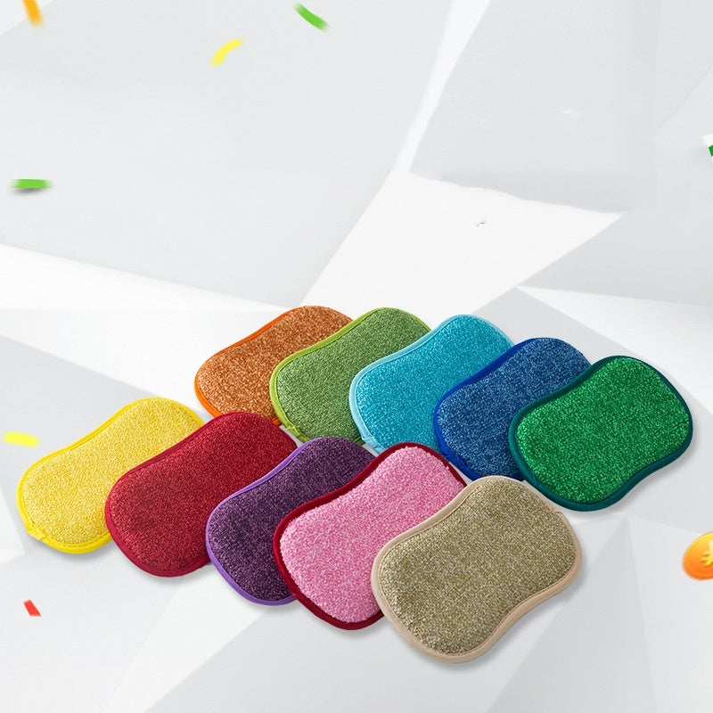 Magic Microfiber Dual-Action Scrubbing Sponge – Deep Clean with Ease!