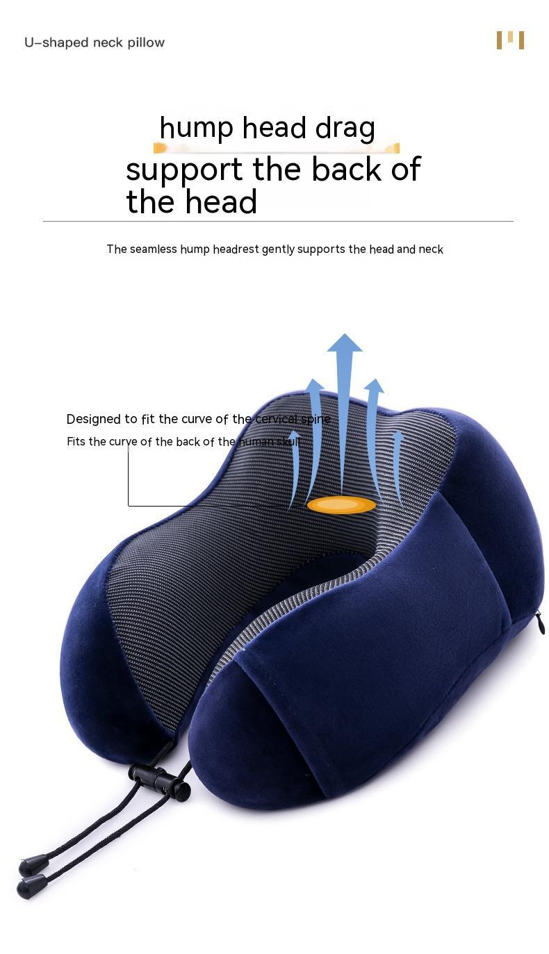 Memory Foam U-Shaped Travel Pillow – Ergonomic Neck & Cervical Support