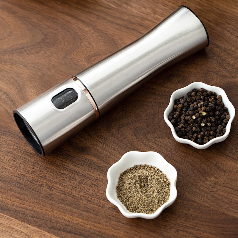 Electric Stainless Steel Pepper Mill & Salt Grinder