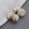 Minimalist 14K Gold Natural Pearl Earrings – Elegant & Timeless Jewelry