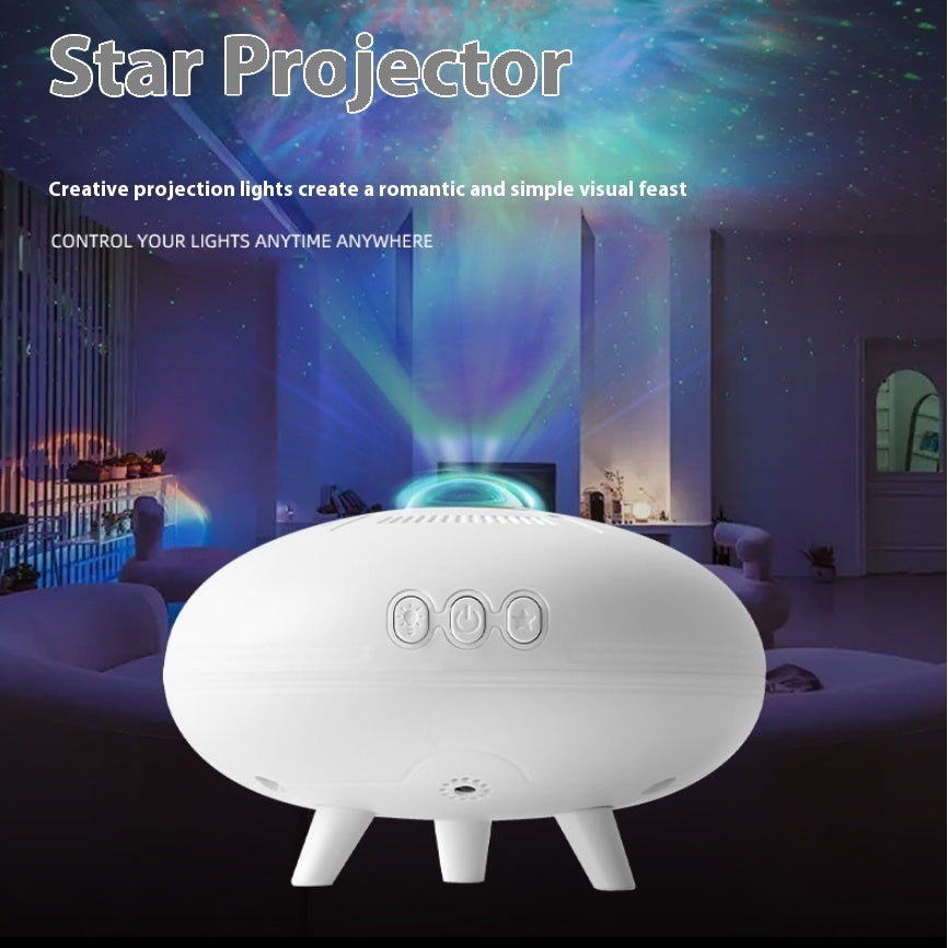 Colorful UFO Star Projector – 360° LED Galaxy Night Light Lamp