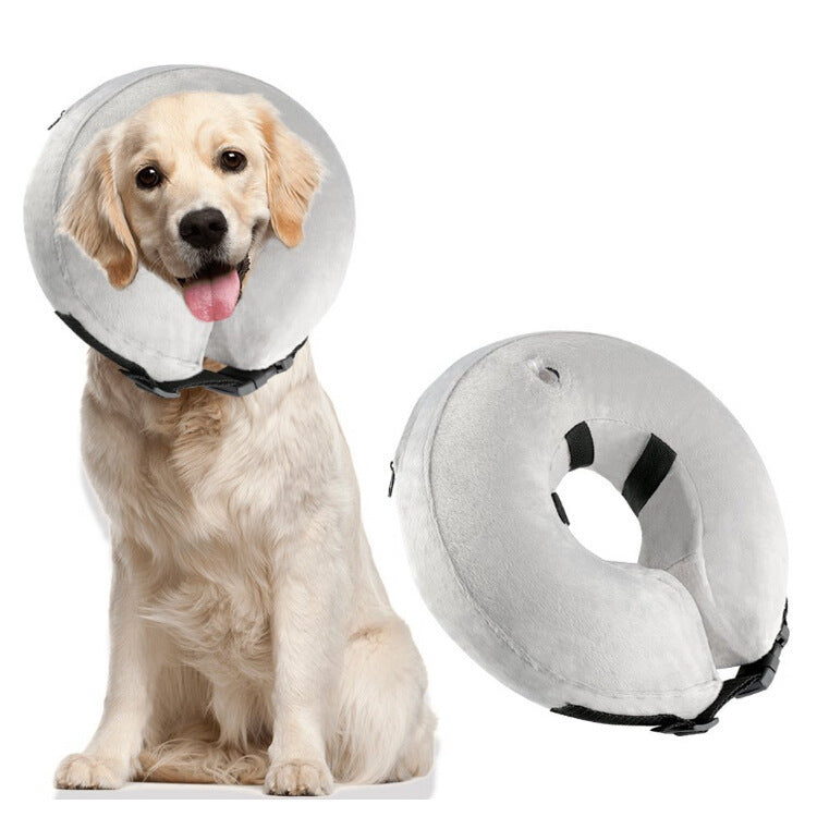 Soft Inflatable Pet Collar – Prevents Biting & Scratching, Ideal for Recovery