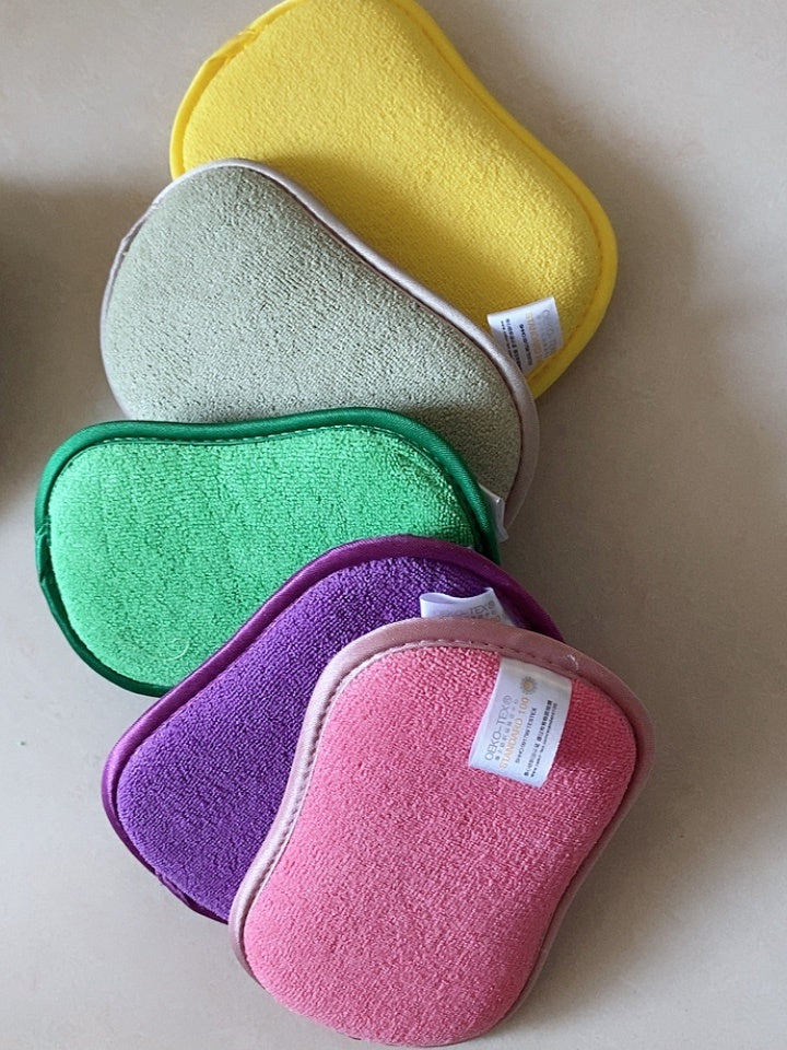 Magic Microfiber Dual-Action Scrubbing Sponge – Deep Clean with Ease!