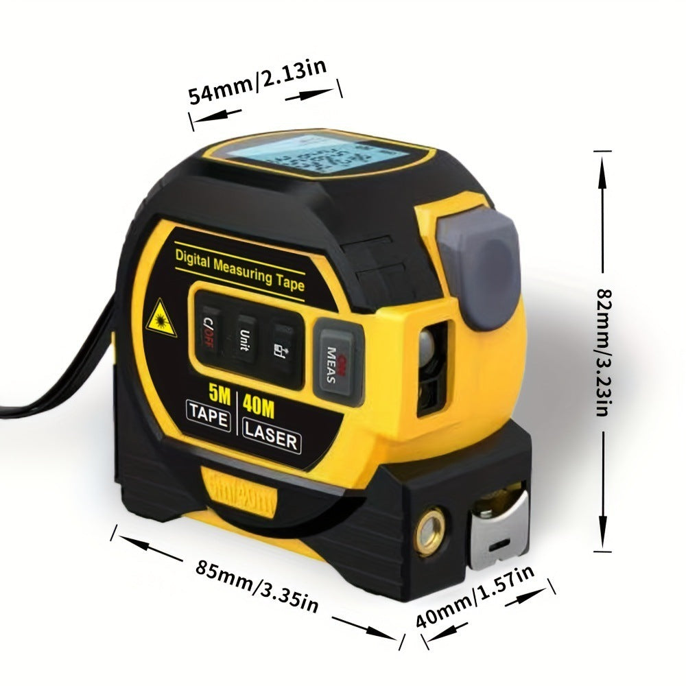 High Precision Laser Range Finder - Infrared Distance Measuring Ruler, Portable Laser Tape for Accurate Measurements