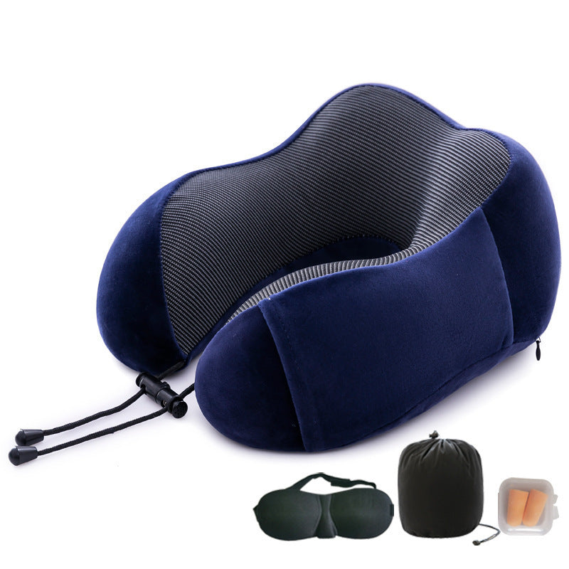 Memory Foam U-Shaped Travel Pillow – Ergonomic Neck & Cervical Support