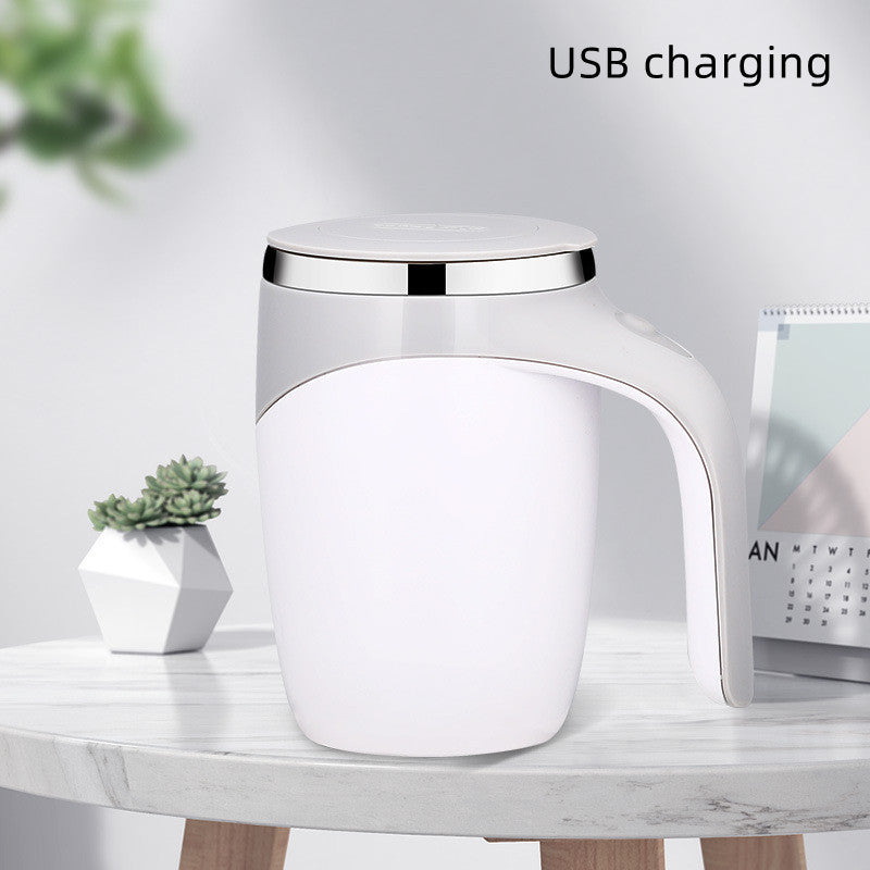 Rechargeable Automatic Stirring Cup – Electric Rotating Coffee & Milkshake Cup