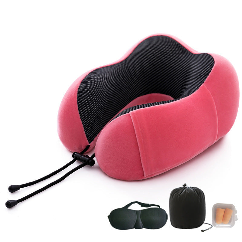 Memory Foam U-Shaped Travel Pillow – Ergonomic Neck & Cervical Support