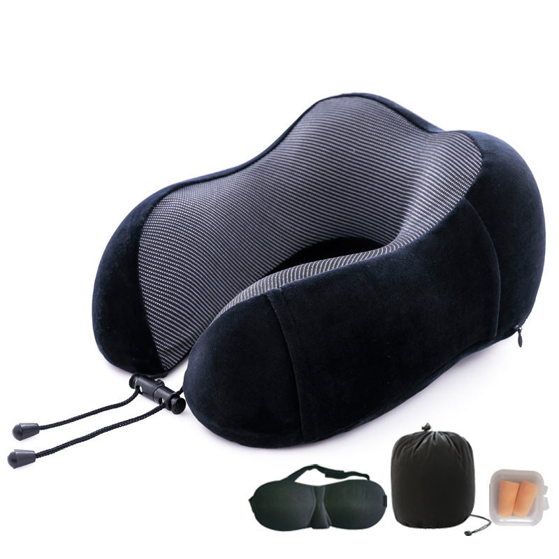 Memory Foam U-Shaped Travel Pillow – Ergonomic Neck & Cervical Support