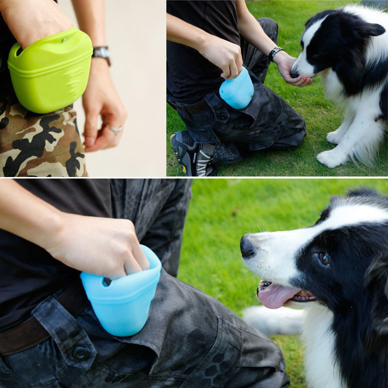 Portable Dog Training Treat Bag – Waist Pouch for Snacks & Rewards