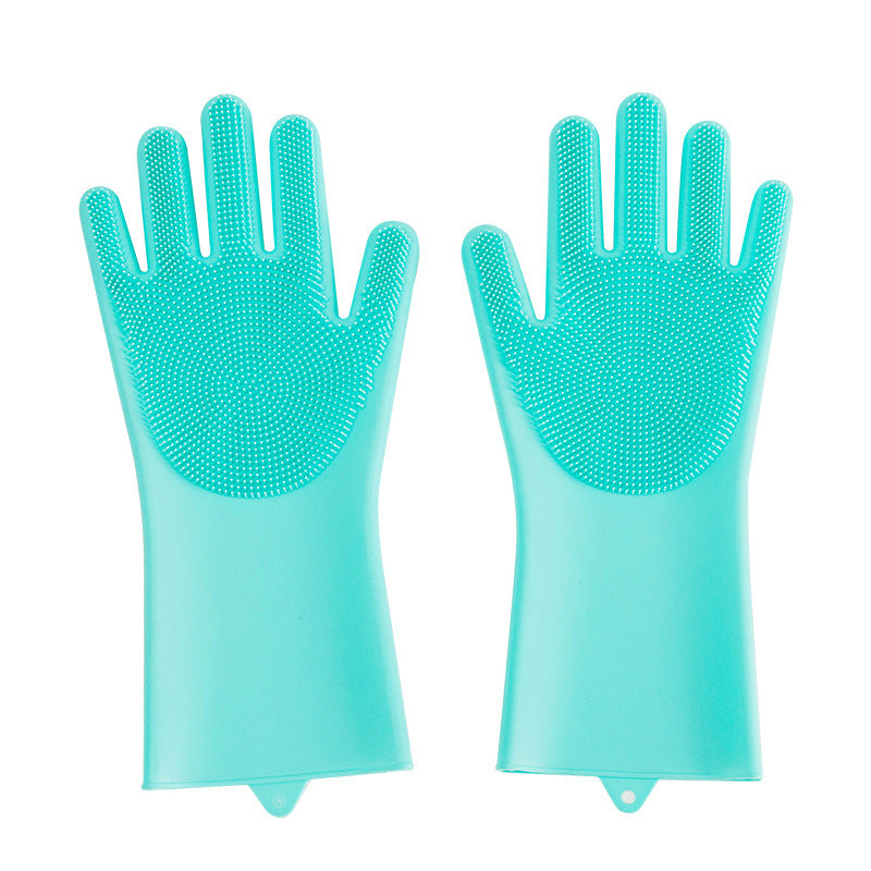 Silicone Pet Grooming Glove – Gentle Hair Removal & Massage Brush for Dogs & Cats