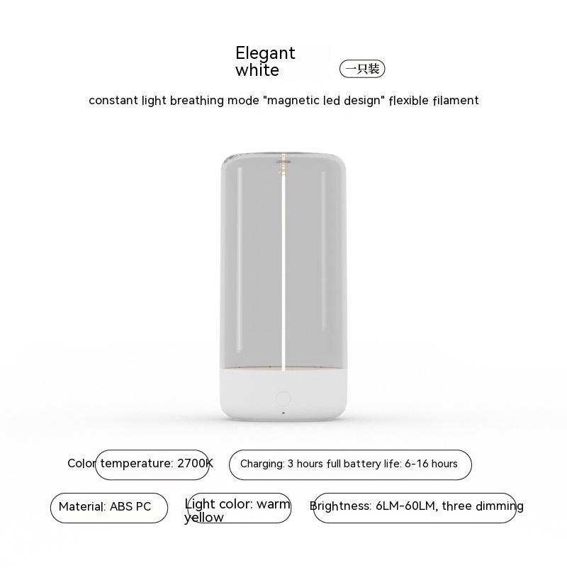 LED Camping Light – Type-C Rechargeable, Portable, High Transparency, Anti-Drop Atmosphere Light