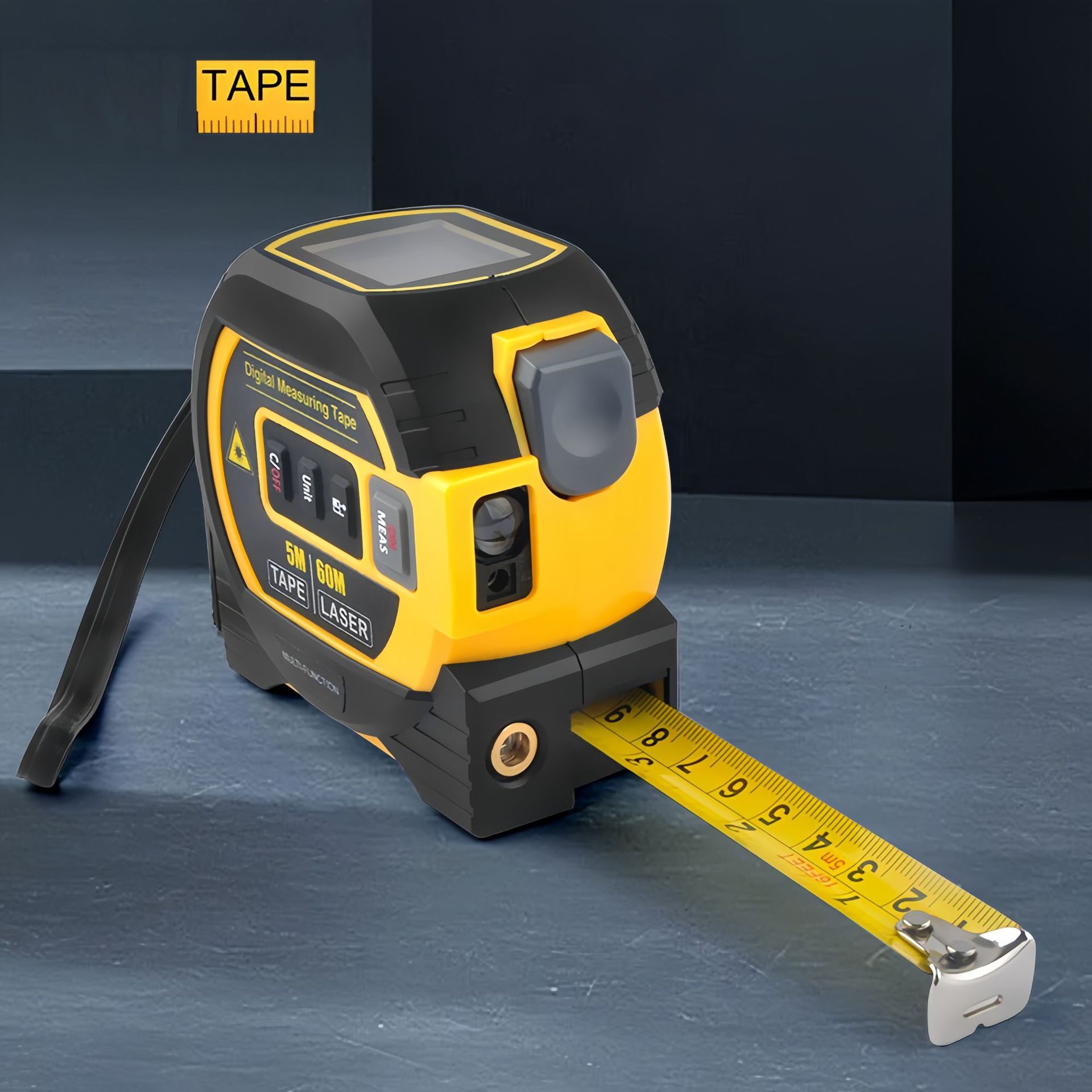 High Precision Laser Range Finder - Infrared Distance Measuring Ruler, Portable Laser Tape for Accurate Measurements