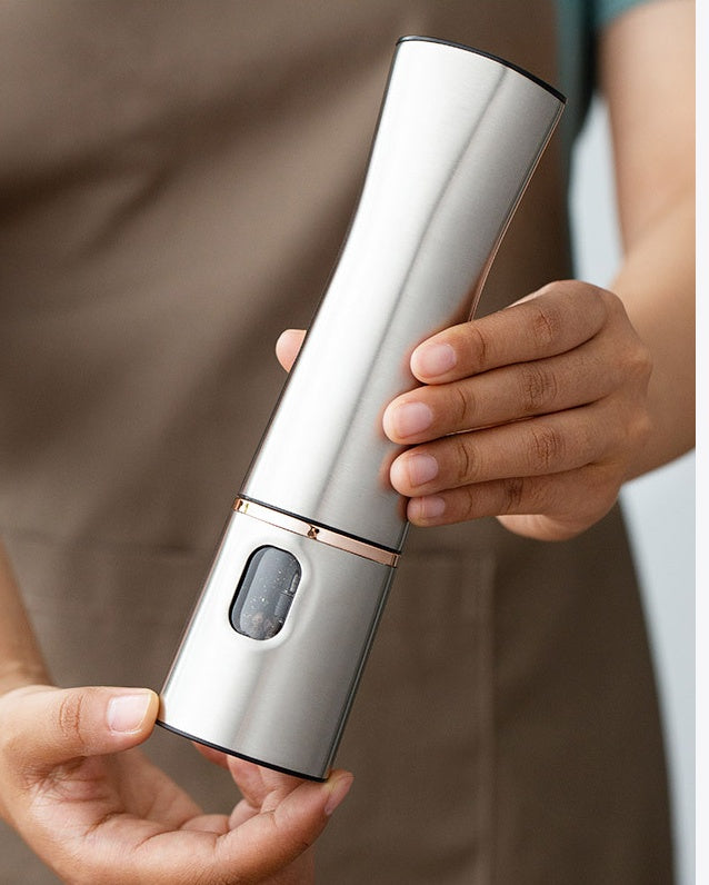 Electric Stainless Steel Pepper Mill & Salt Grinder