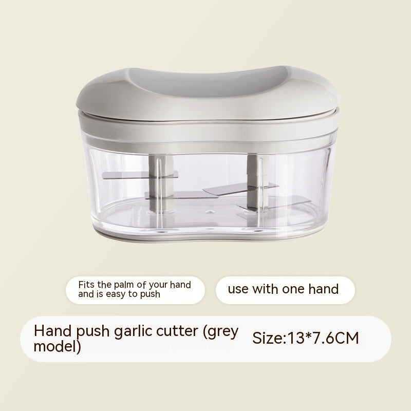 Household Garlic Crusher – Manual Hand-Push Mincer & Chopper