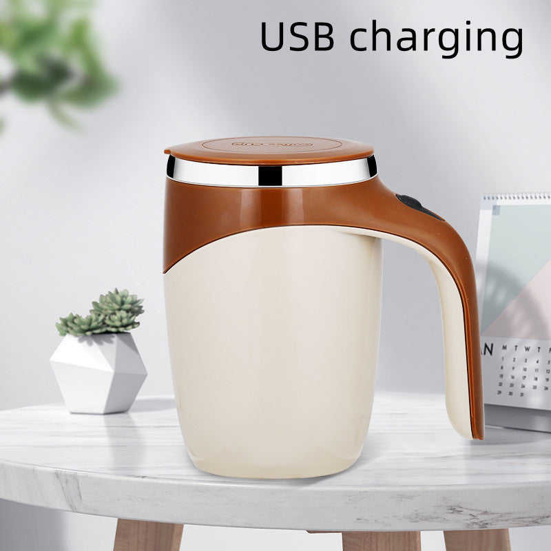 Rechargeable Automatic Stirring Cup – Electric Rotating Coffee & Milkshake Cup