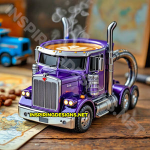 Durable Semi-Truck Coffee Mug – Handcrafted Trailer-Shaped Mug for Truck Lovers