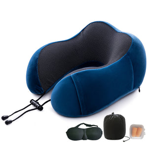 Memory Foam U-Shaped Travel Pillow – Ergonomic Neck & Cervical Support