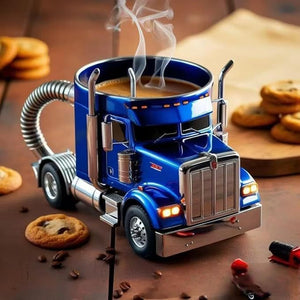 Durable Semi-Truck Coffee Mug – Handcrafted Trailer-Shaped Mug for Truck Lovers