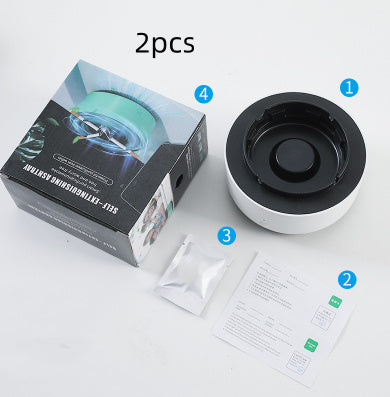 Portable Smoke Removal Air Purifier Ashtray – Anion Purification for Car