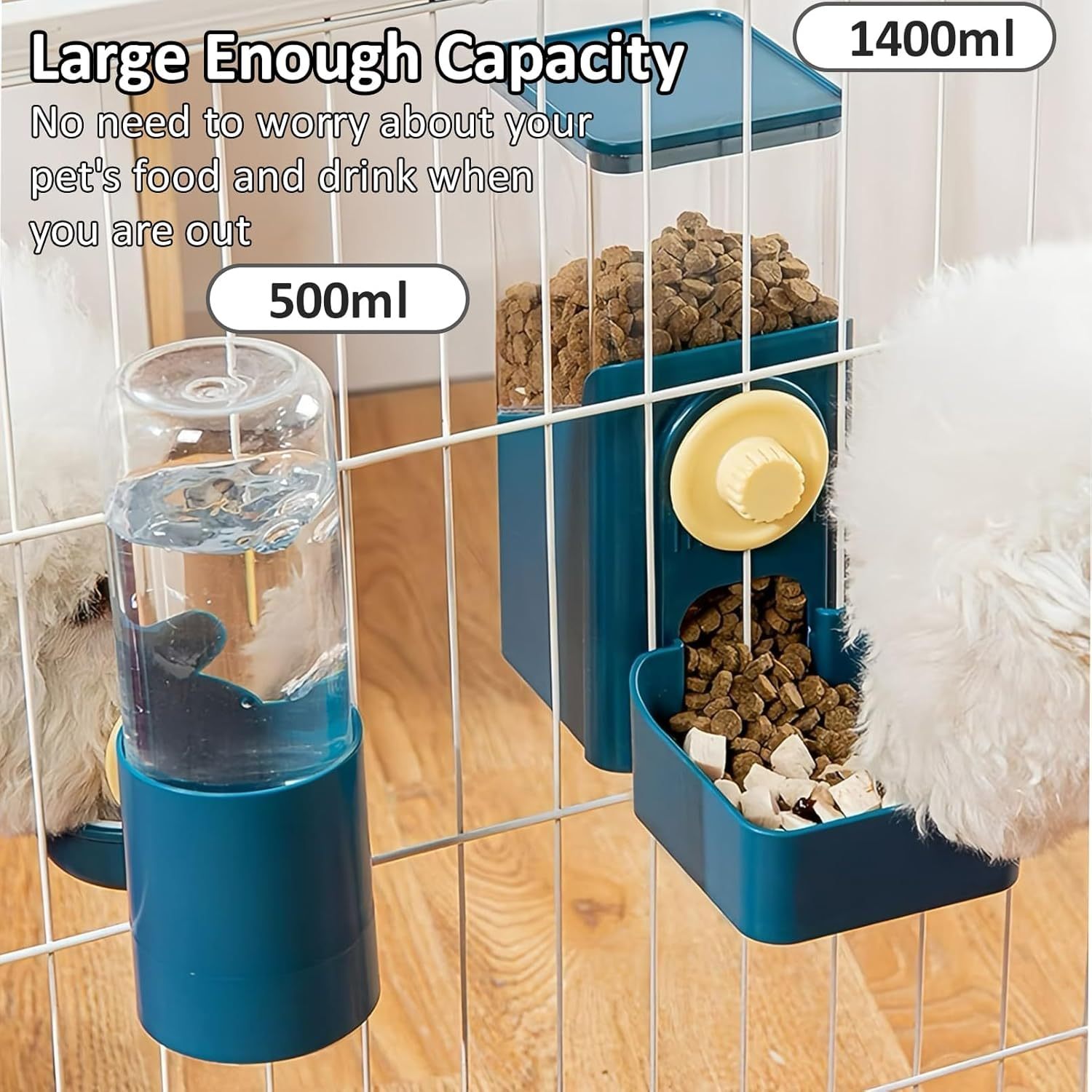 Hanging Automatic Pet Feeder & Water Dispenser – Easy & Mess-Free Feeding