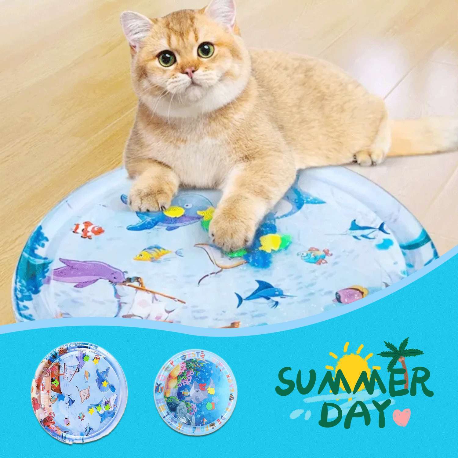 Summer Cooling Pet Bed – Ice Pad Cushion for Dogs & Cats, Keeps Pets Cool & Comfortable