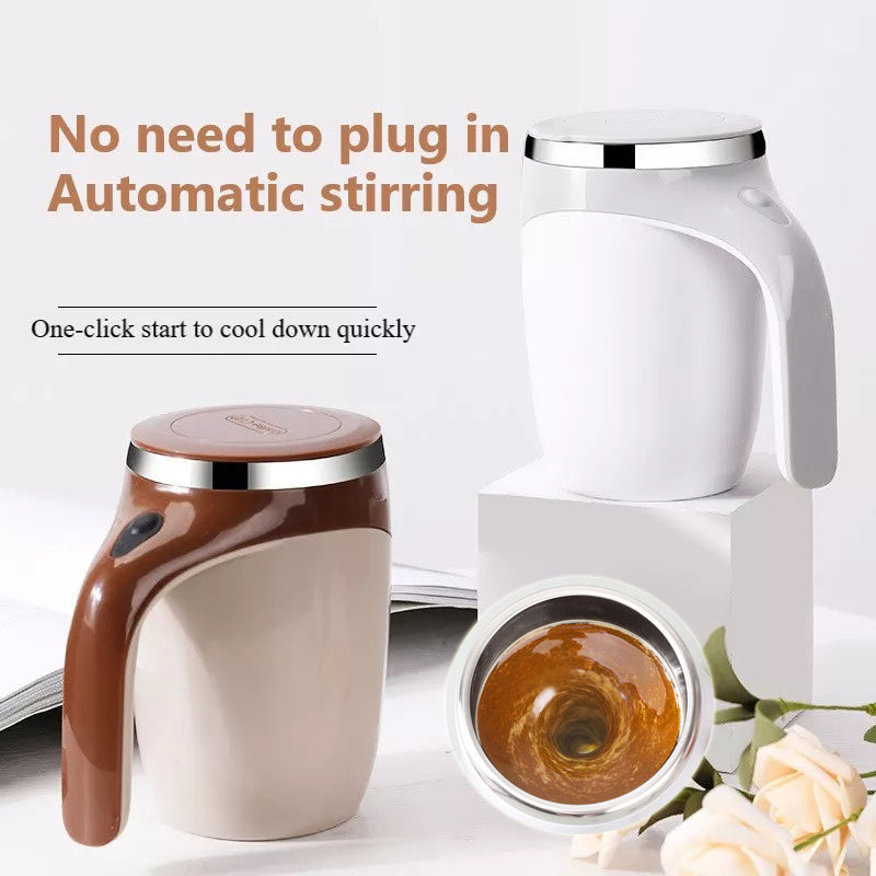 Rechargeable Automatic Stirring Cup – Electric Rotating Coffee & Milkshake Cup